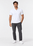 Polo Masculina Regular Fit Calvin Klein com Friso na Gola Branco - Henri StorePolo