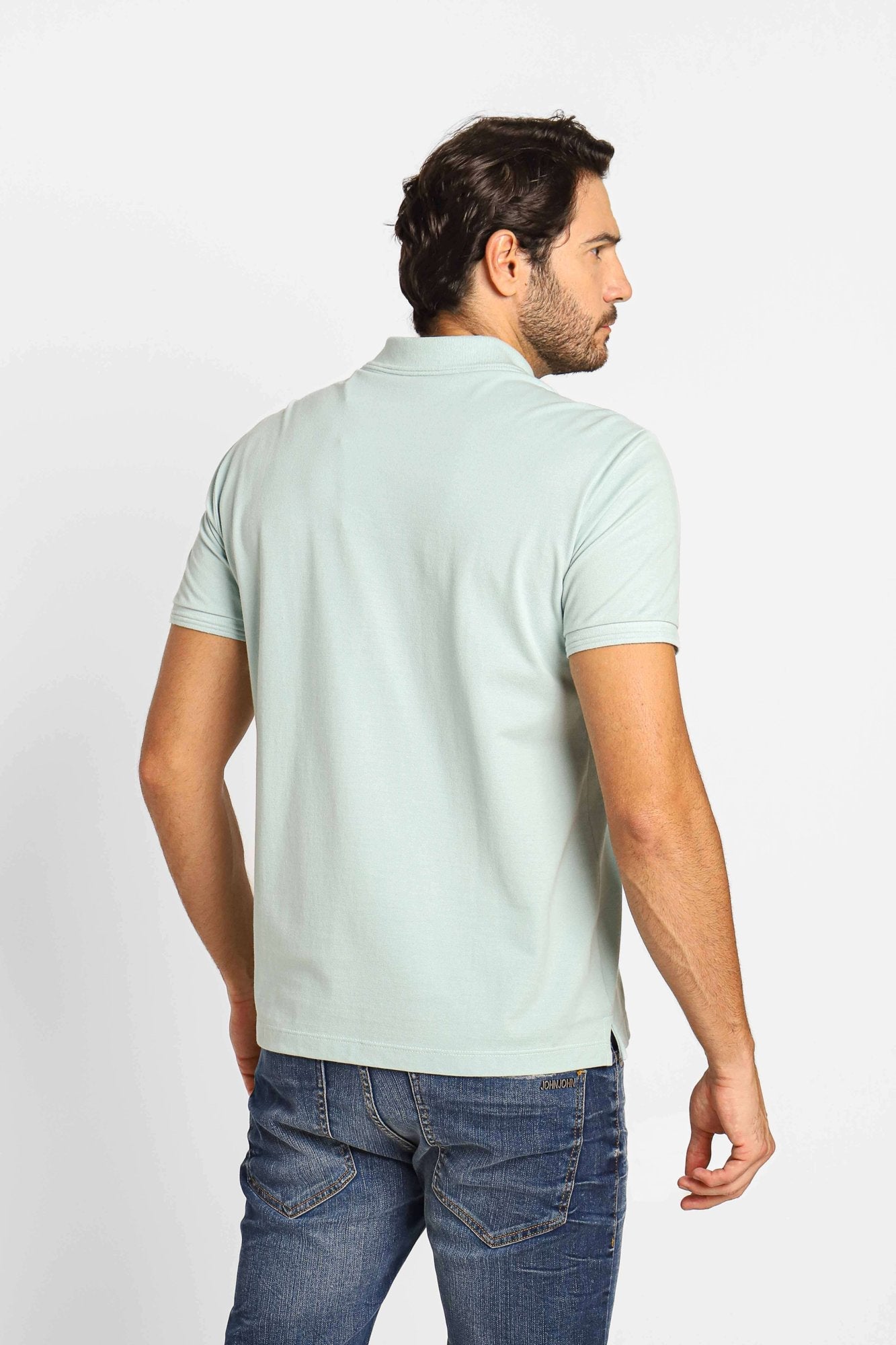 Polo Masculina Regular Fit Calvin Klein Sustainable Verde Claro - Henri Store