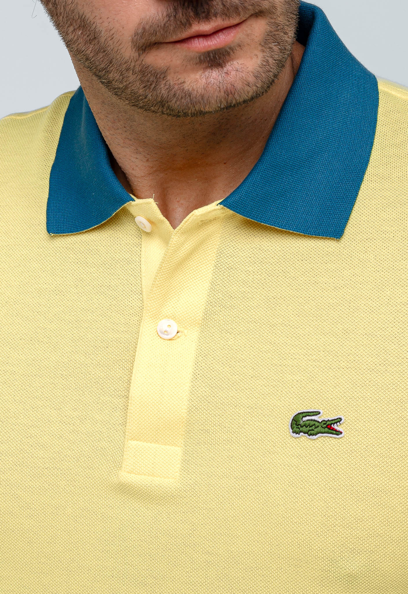 Polo Masculina Regular Fit Lacoste Amarelo - Henri Store