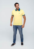 Polo Masculina Regular Fit Lacoste Amarelo - Henri Store