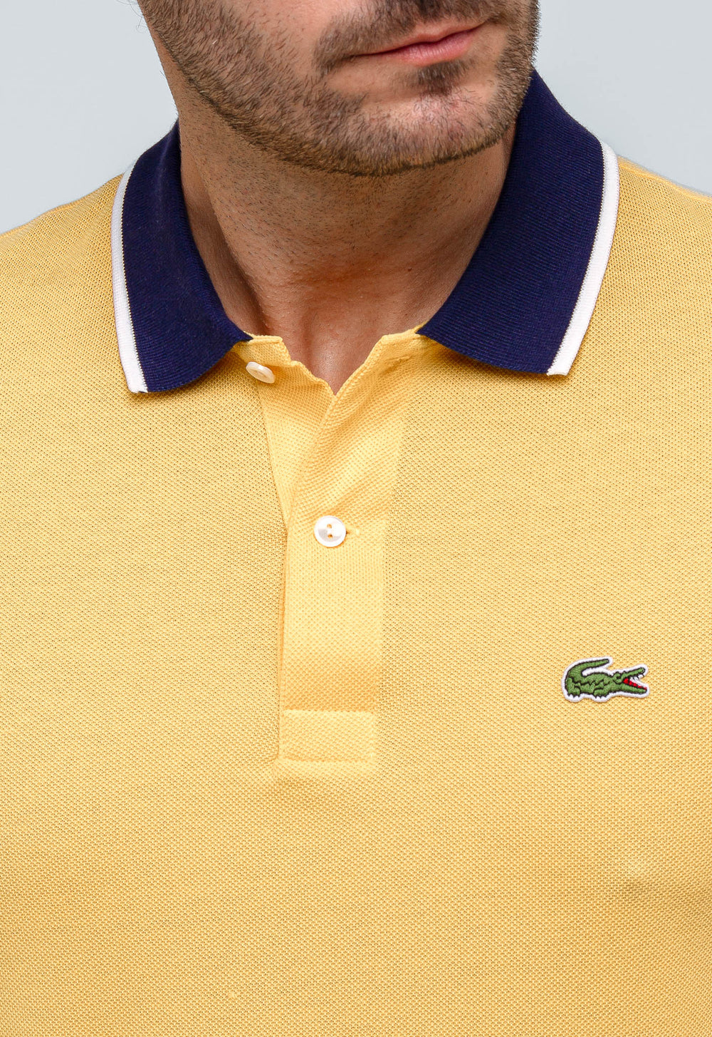 Polo Masculina Regular Fit Lacoste com Friso na Gola - Henri Store