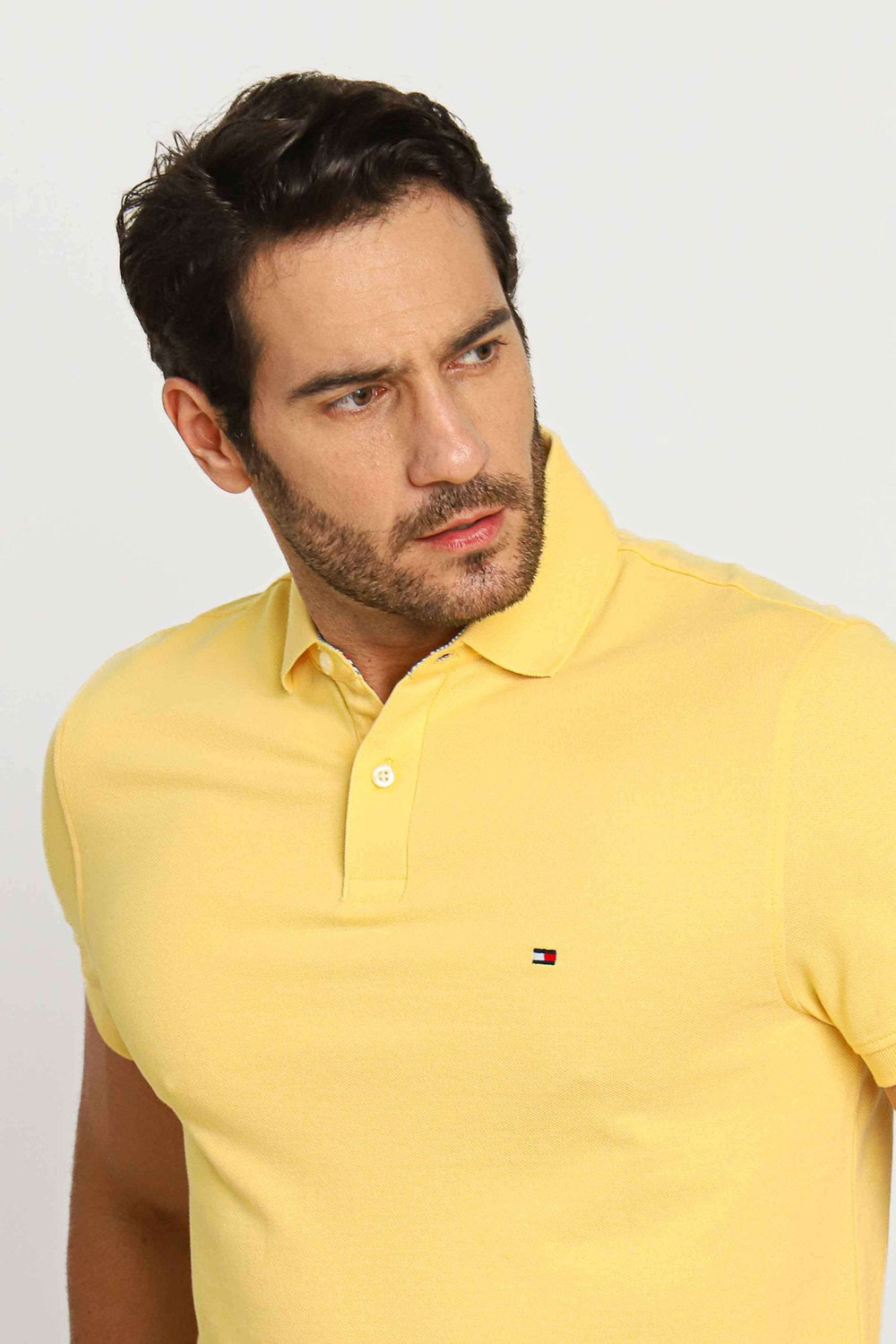 Polo Masculina Regular Fit Tommy Hilfiger Amarelo Claro - Henri Store