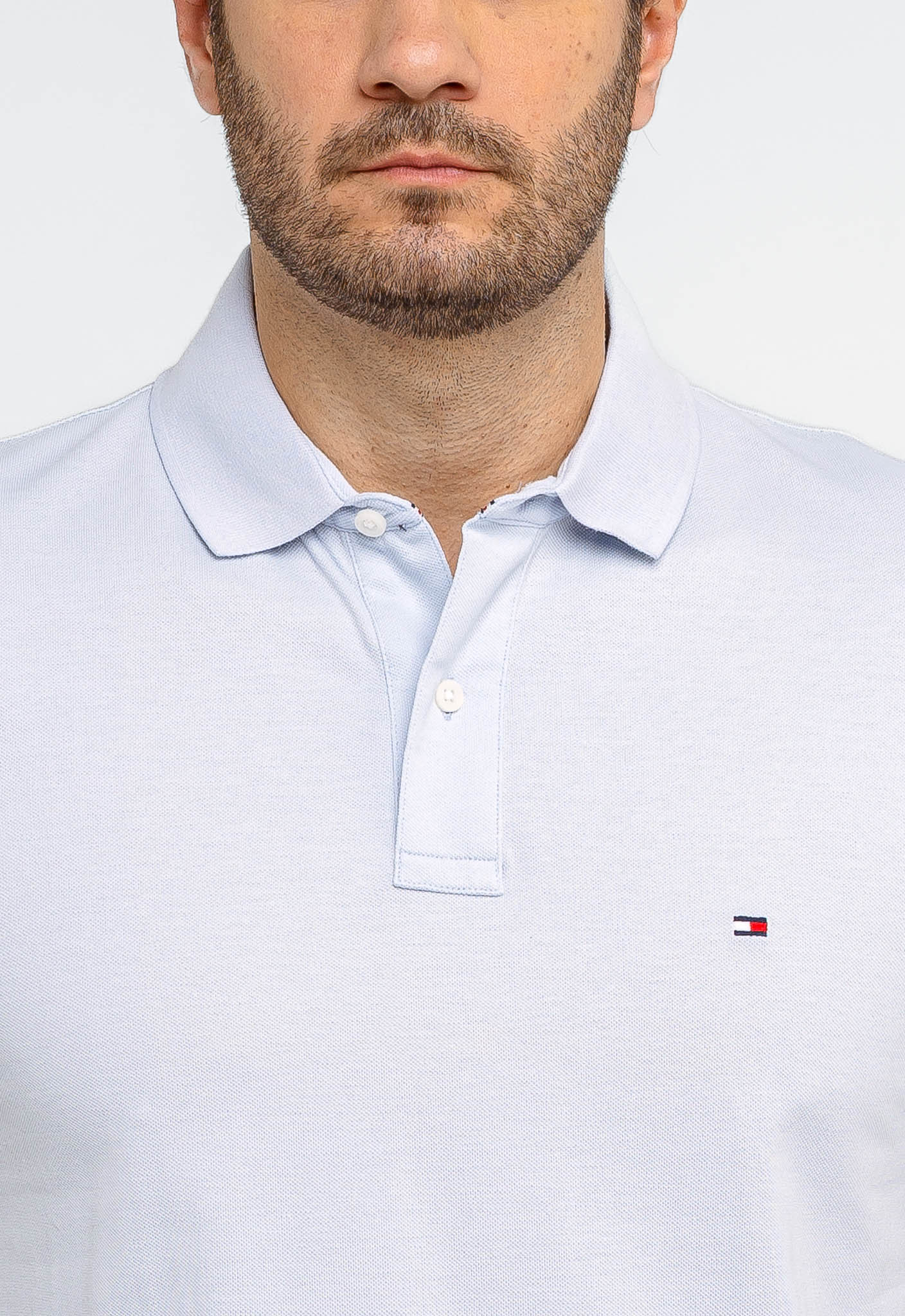 Polo Masculina Regular Fit Tommy Hilfiger Azul Claro - Henri Store