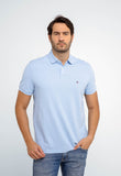 Polo Masculina Regular Fit Tommy Hilfiger Azul Claro - Henri Store