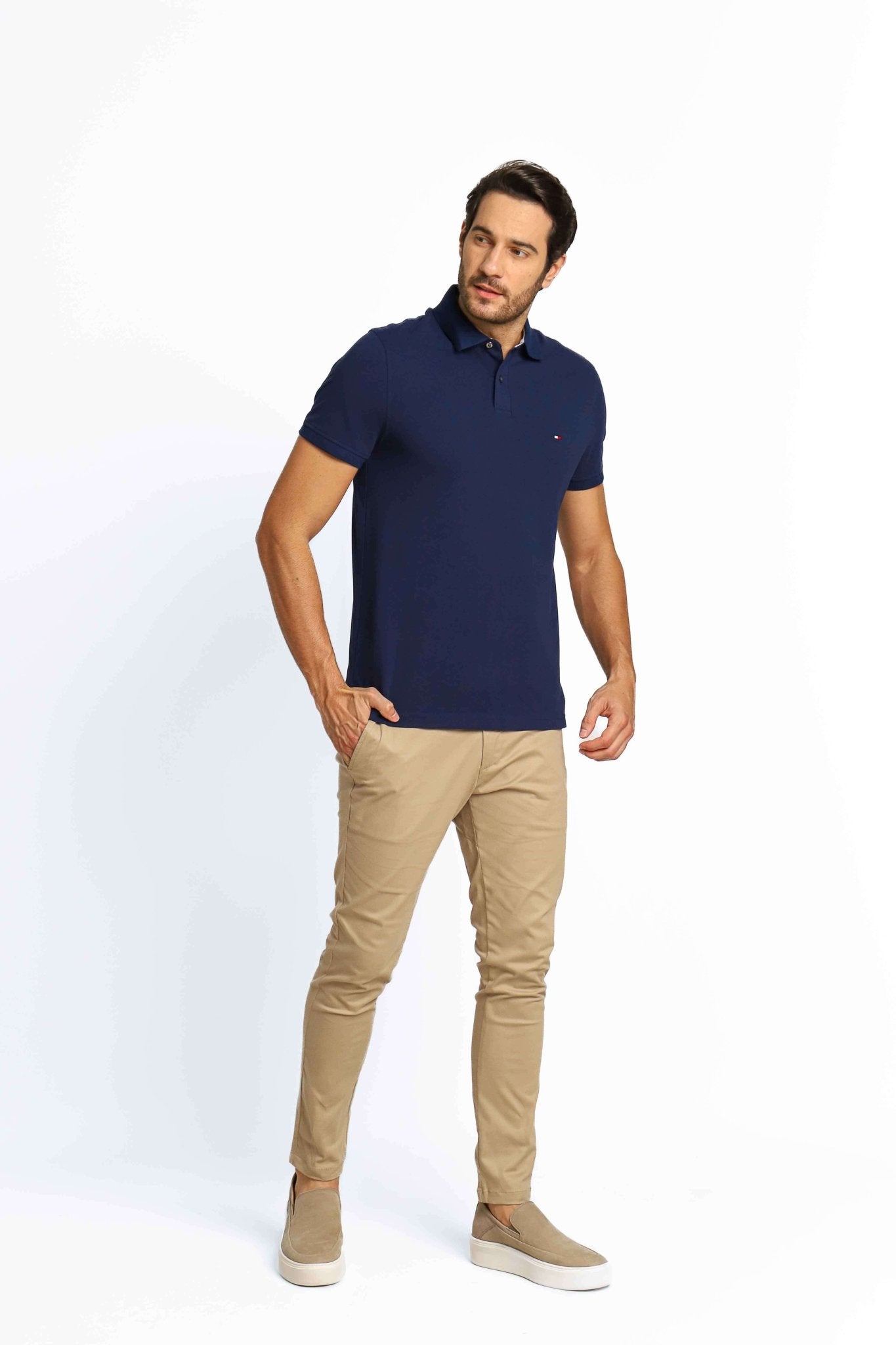 Polo Masculina Regular Fit Tommy Hilfiger Azul Escuro - Henri Store