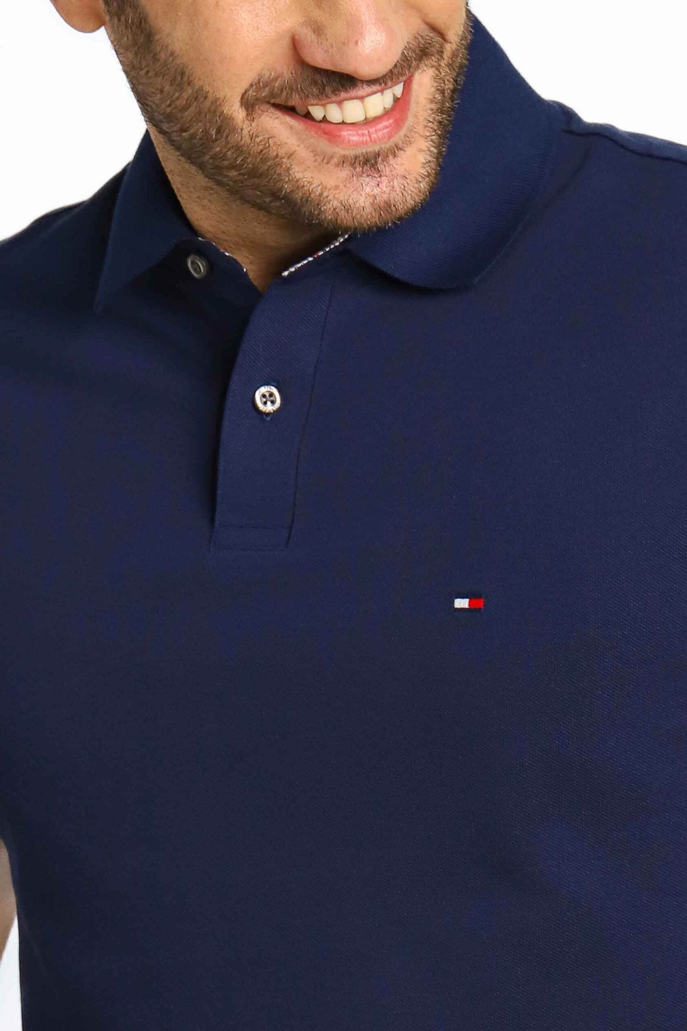 Polo Masculina Regular Fit Tommy Hilfiger Azul Escuro - Henri Store