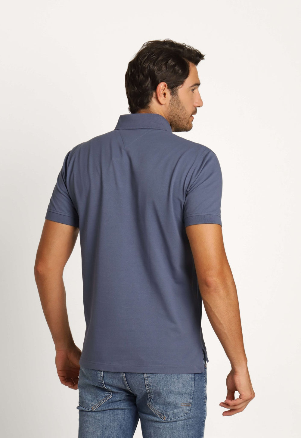 Polo Masculina Regular Fit Tommy Hilfiger Azul Índigo - Henri Store