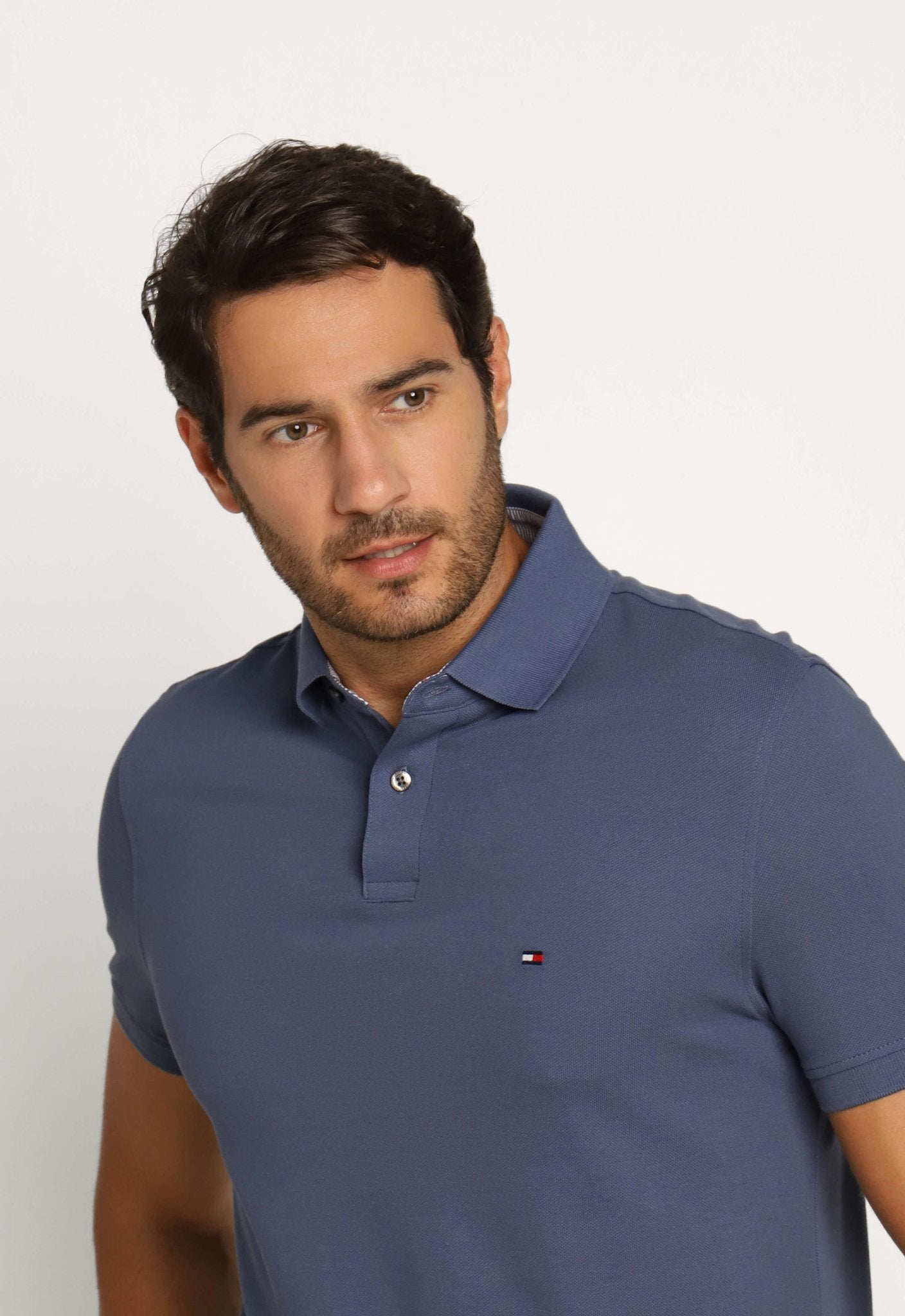 Polo Masculina Regular Fit Tommy Hilfiger Azul - Henri Store