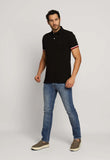 Polo Masculina Regular Fit Tommy Hilfiger com Retilínea no Punho - Henri Store