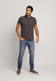 Polo Masculina Regular Fit Tommy Hilfiger com Retilínea no Punho - Henri Store