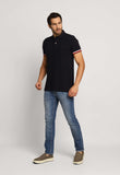 Polo Masculina Regular Fit Tommy Hilfiger com Retilínea no Punho - Henri Store