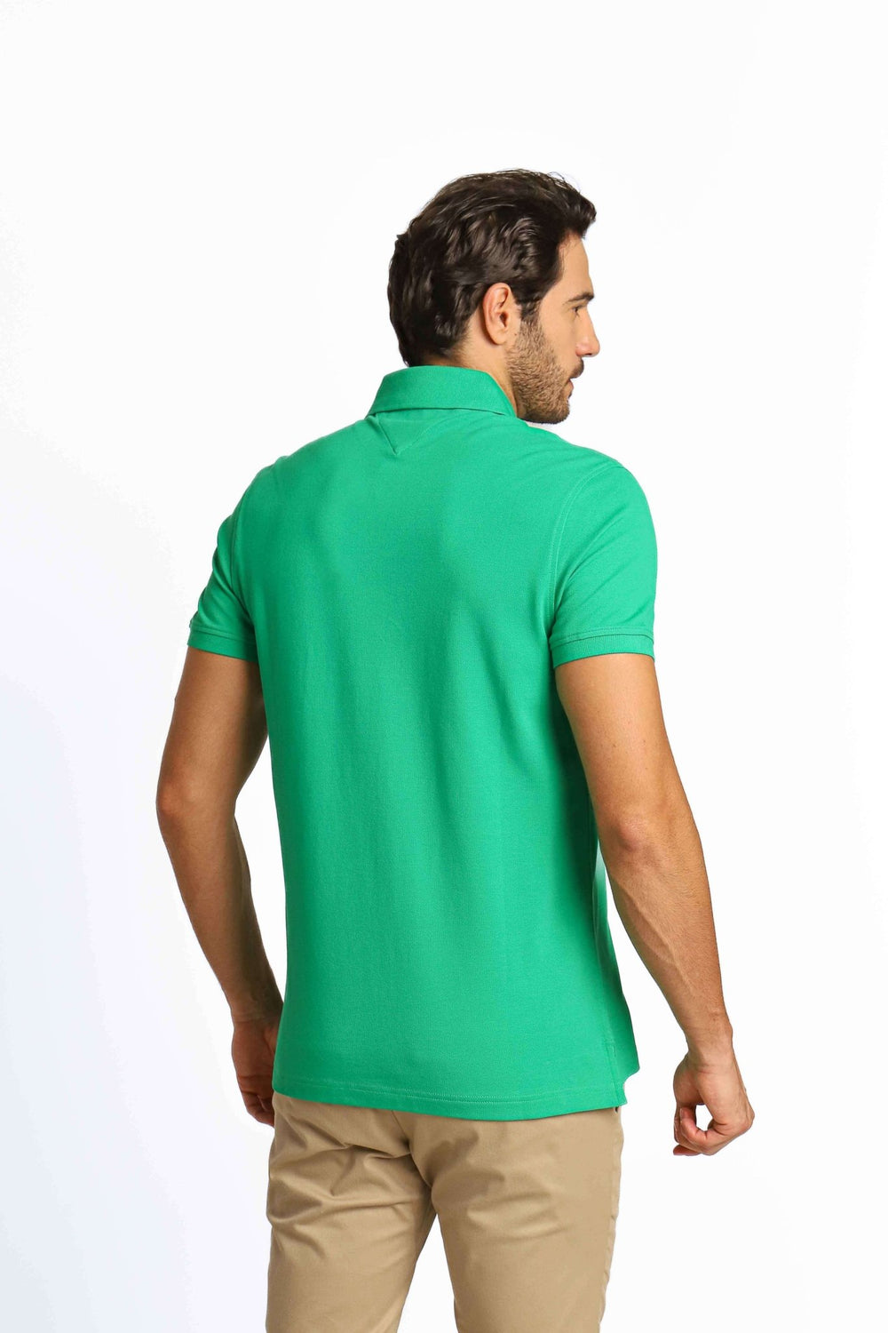 Polo Masculina Regular Fit Tommy Hilfiger Verde Bandeira - Henri Store