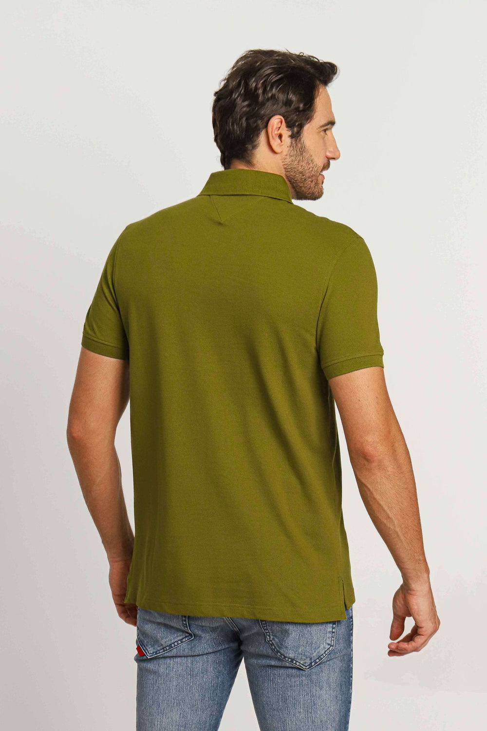 Polo Masculina Regular Fit Tommy Hilfiger Verde Militar - Henri Store