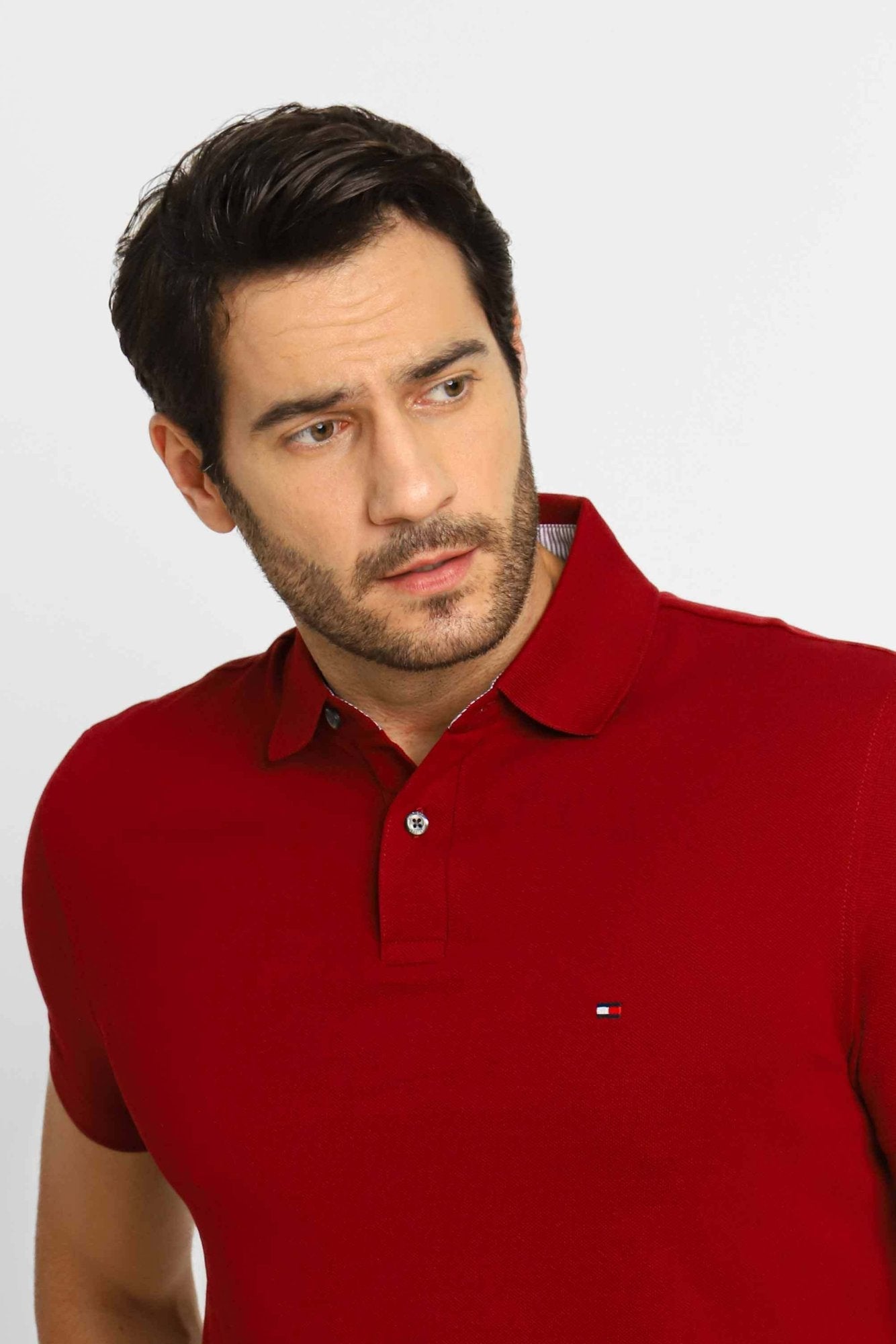 Polo Masculina Regular Fit Tommy Hilfiger Vinho - Henri Store
