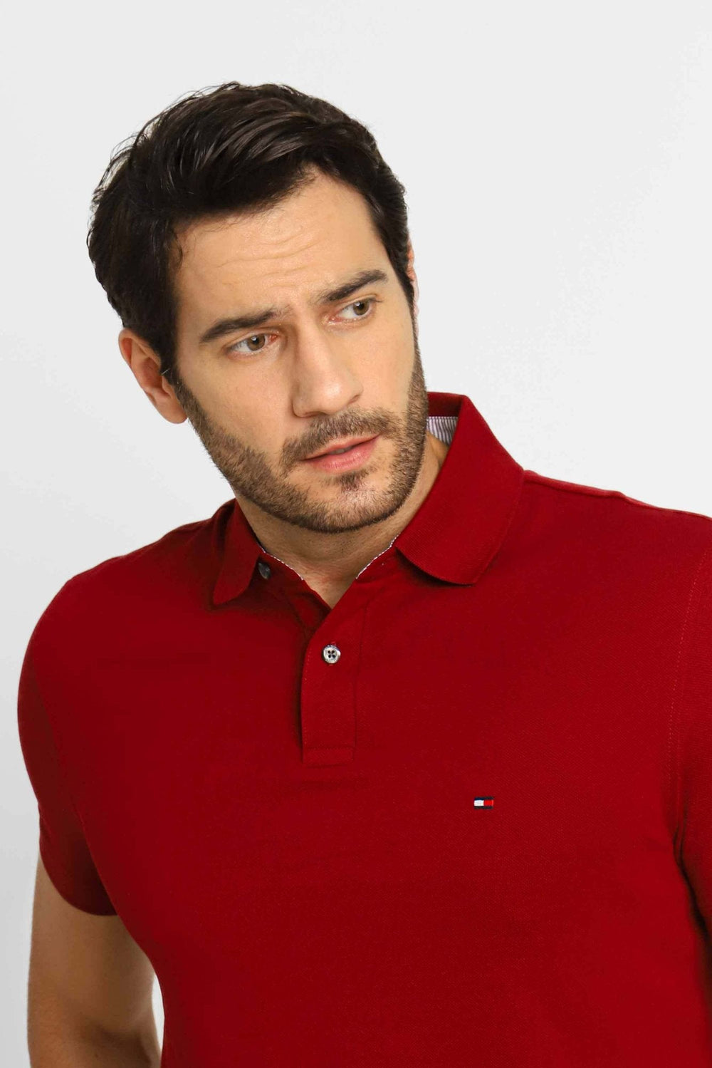 Polo Masculina Regular Fit Tommy Hilfiger Vinho - Henri Store