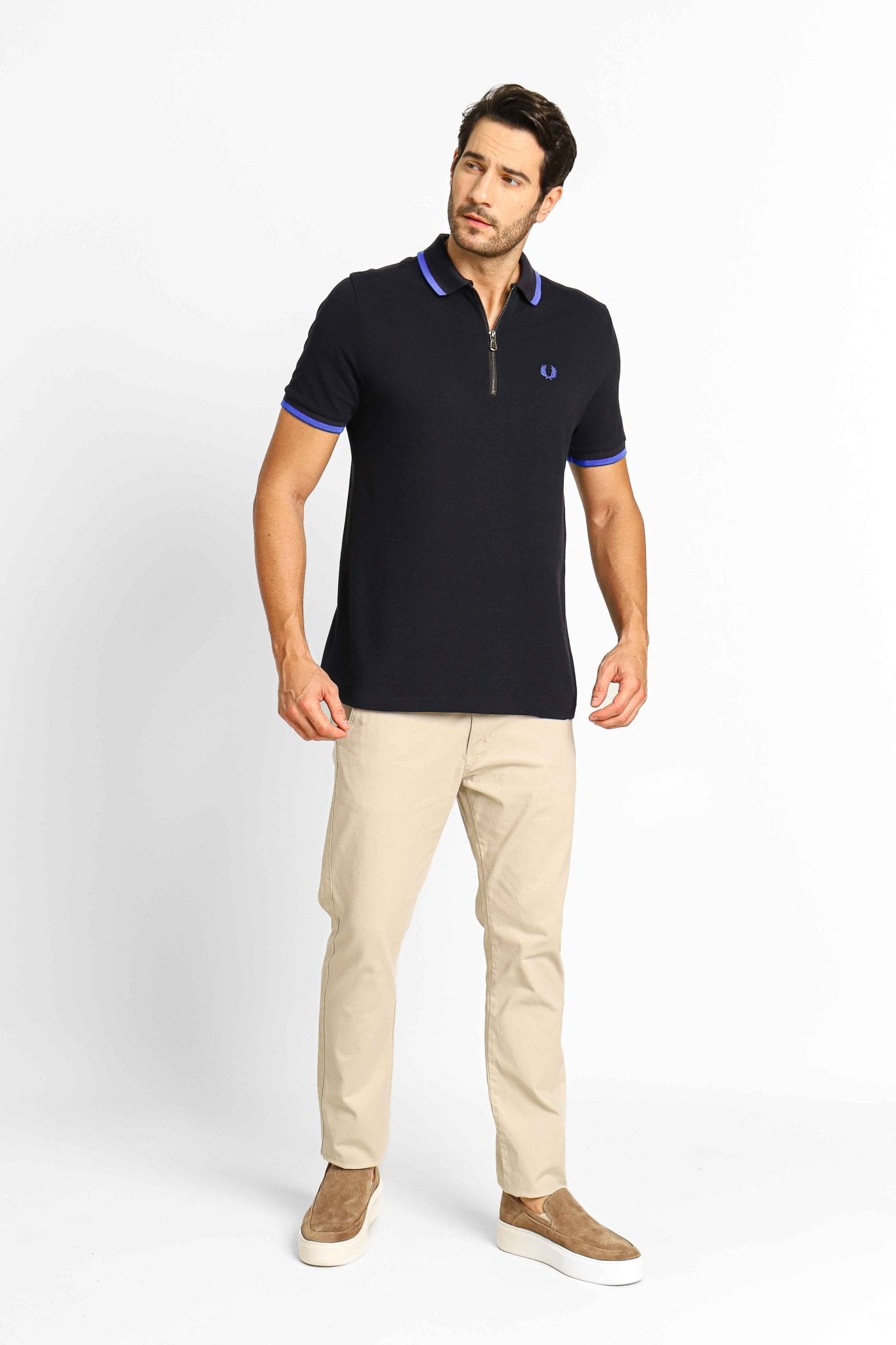 Polo Masculina Regular Fred Perry Marinho - Sale - Henri Store