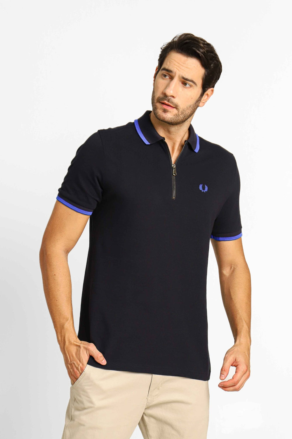 Polo Masculina Regular Fred Perry Marinho - Sale - Henri Store