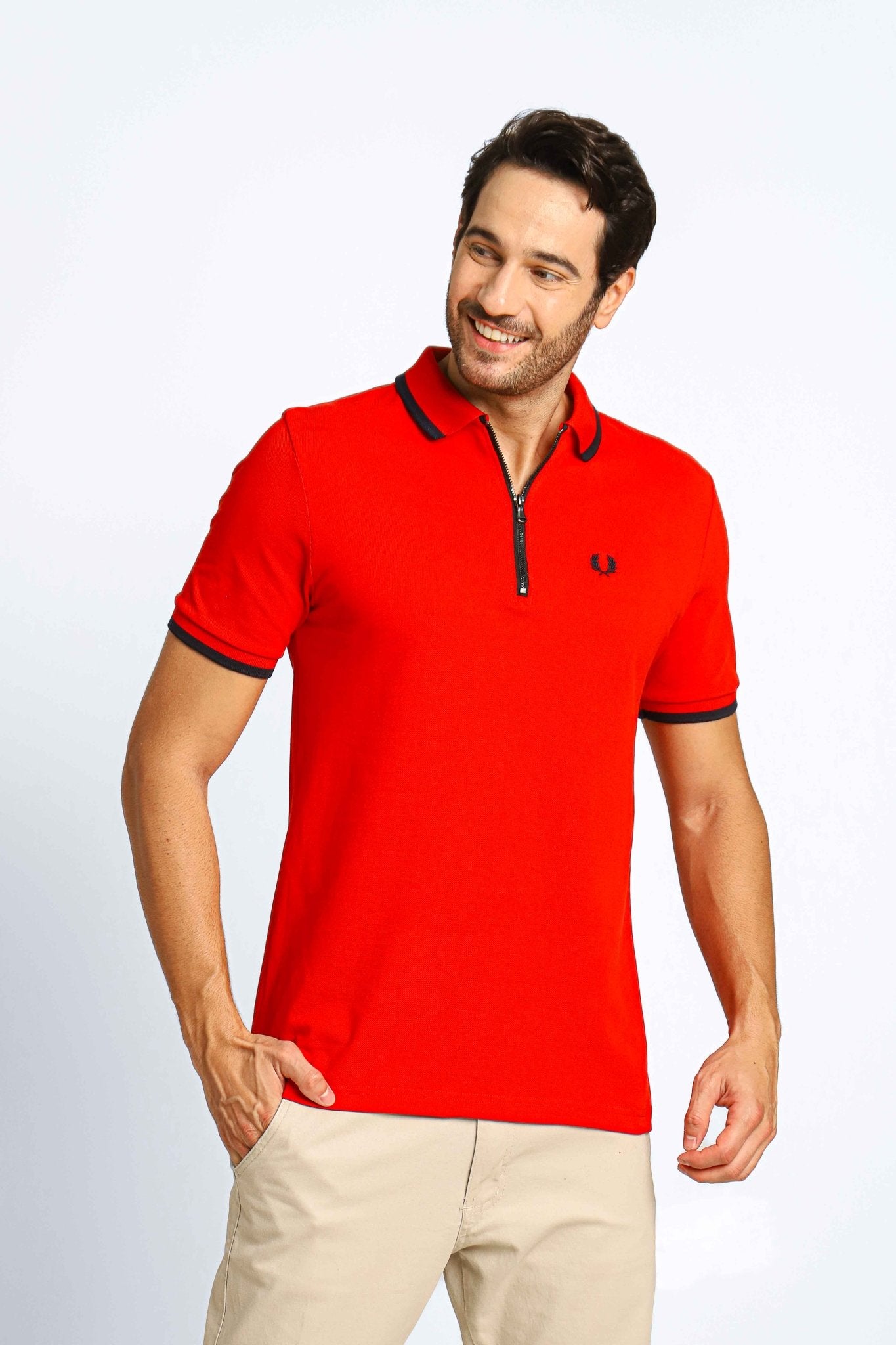 Polo Masculina Regular Fred Perry Vermelho - Sale - Henri Store