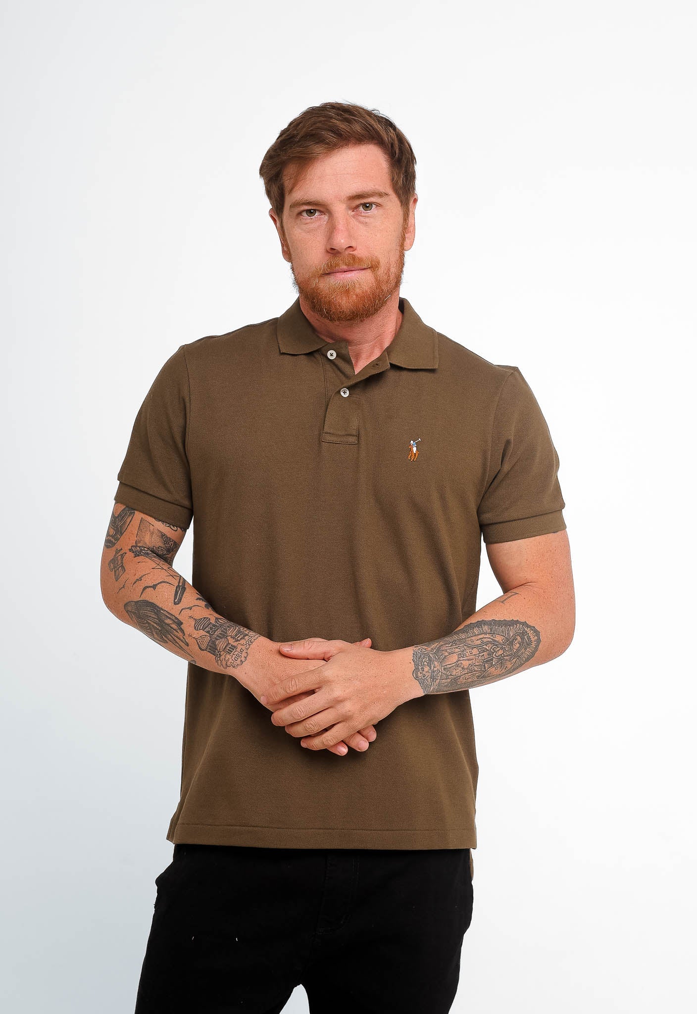 Polo Masculina RL Custom Fit Poney Colorido - Henri Store