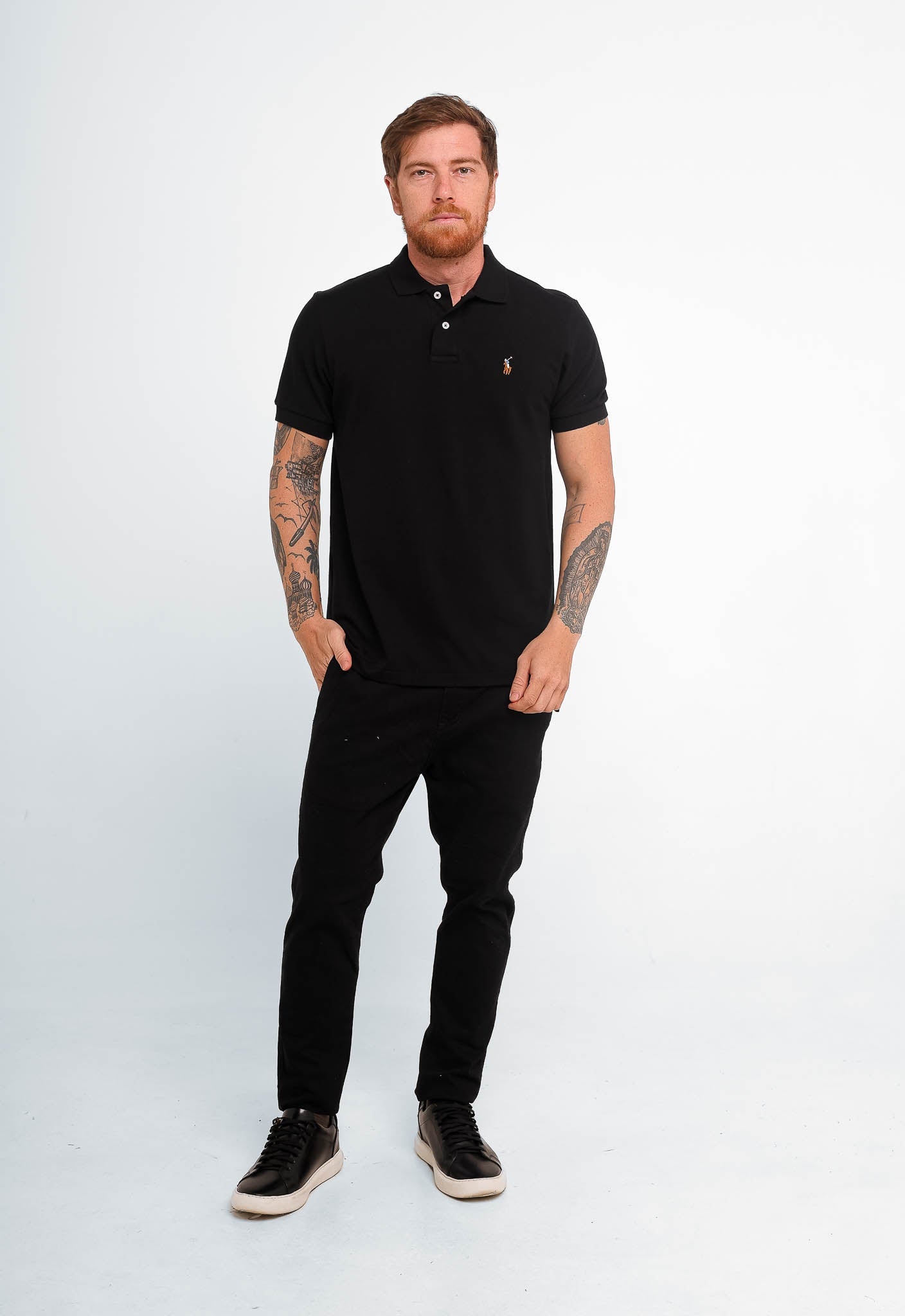 Polo Masculina RL Custom Fit Poney Colorido - Henri Store