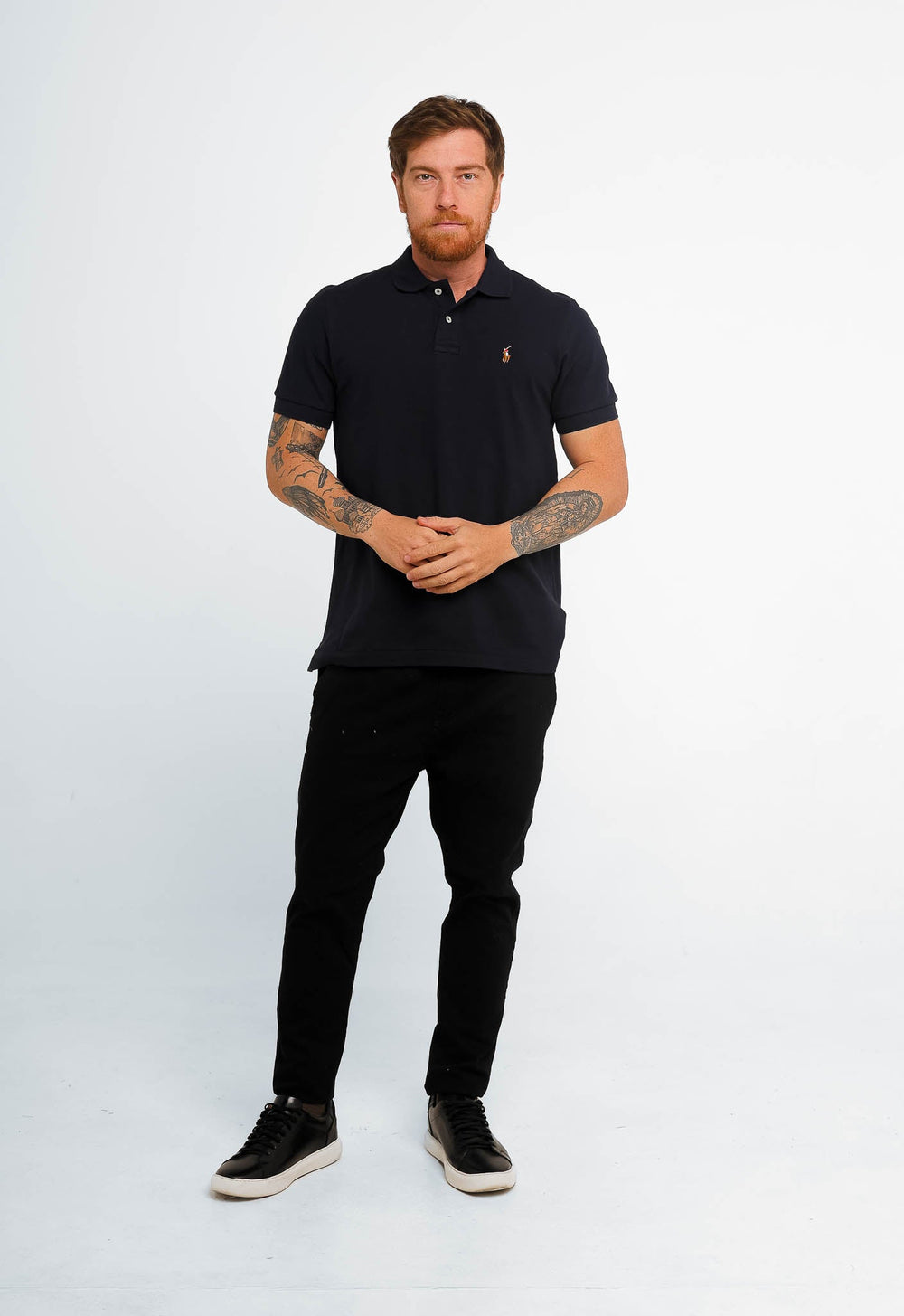 Polo Masculina RL Custom Fit Poney Colorido - Henri Store