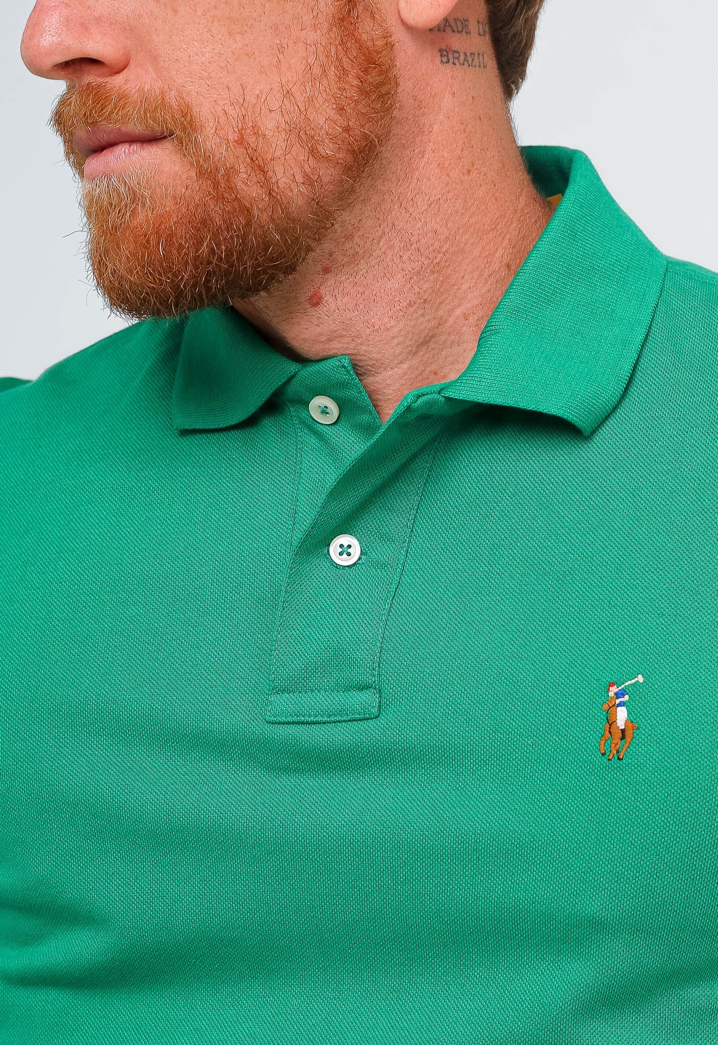 Polo Masculina RL Custom Fit Poney Colorido - Henri Store