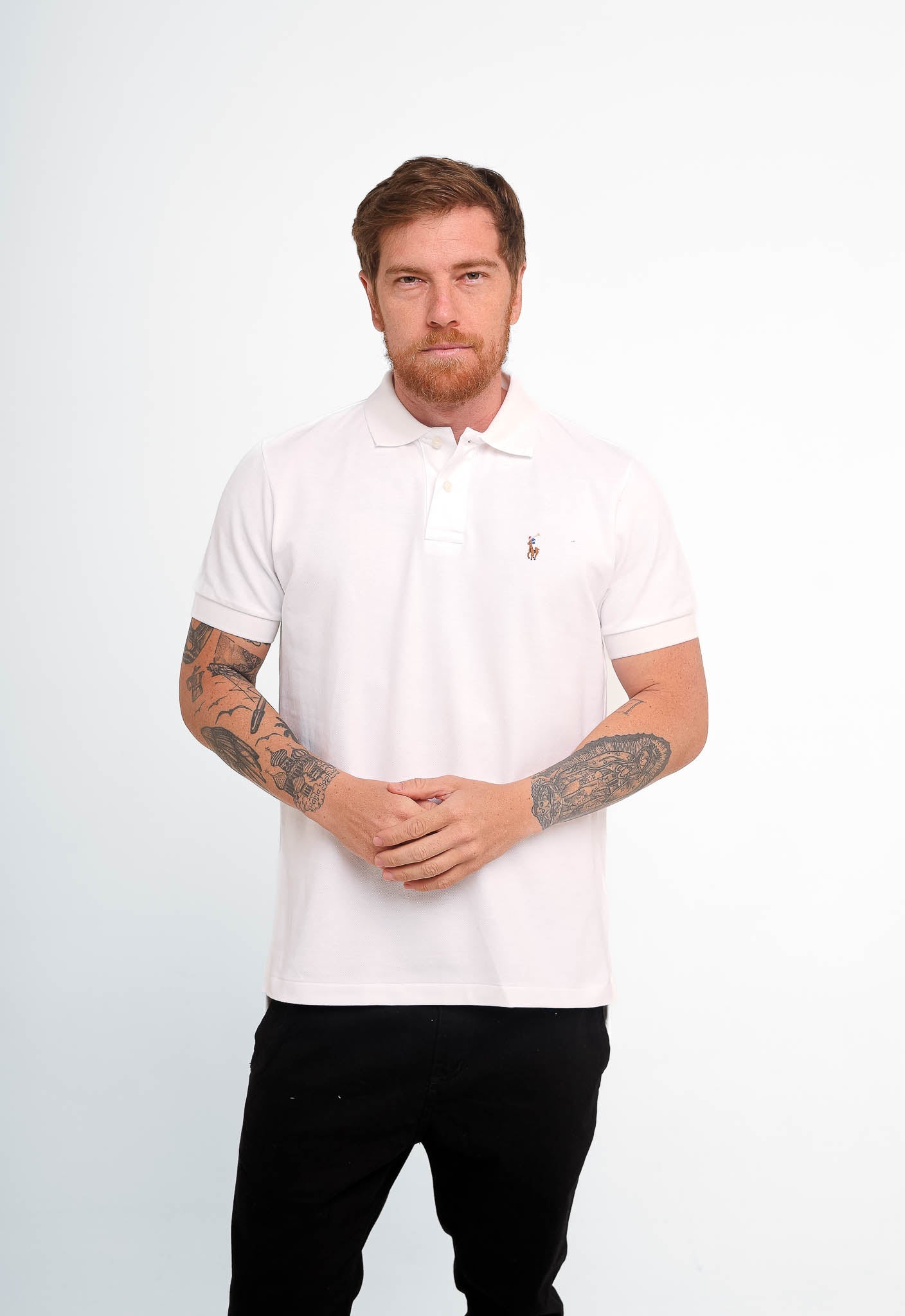 Polo Masculina RL Custom Fit Poney Colorido - Henri Store