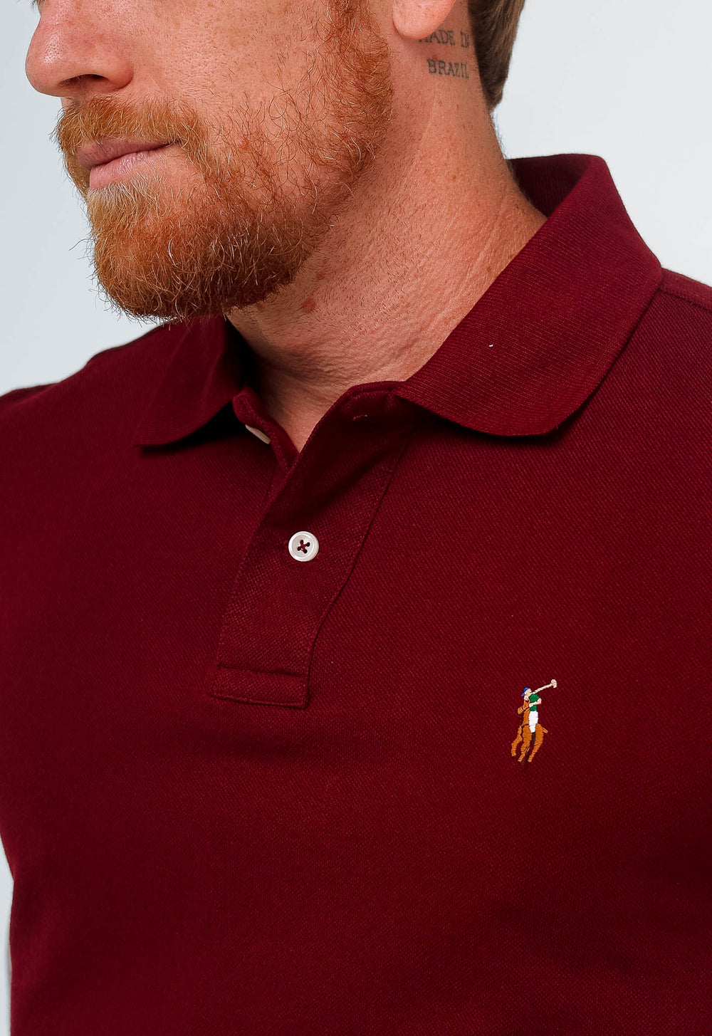 Polo Masculina RL Custom Fit Poney Colorido - Henri Store