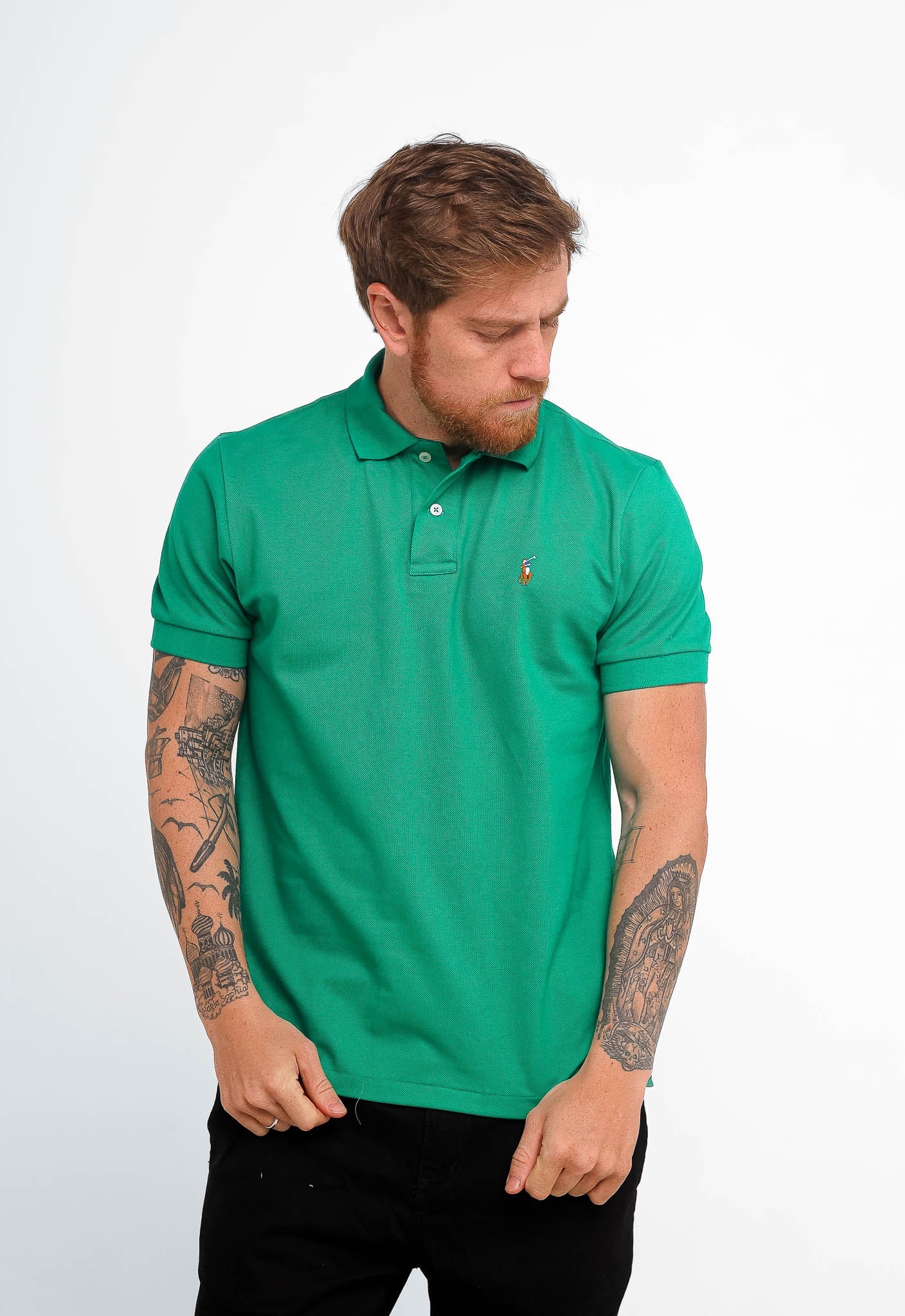 Polo Masculina RL Custom Fit Poney Colorido - Henri Store