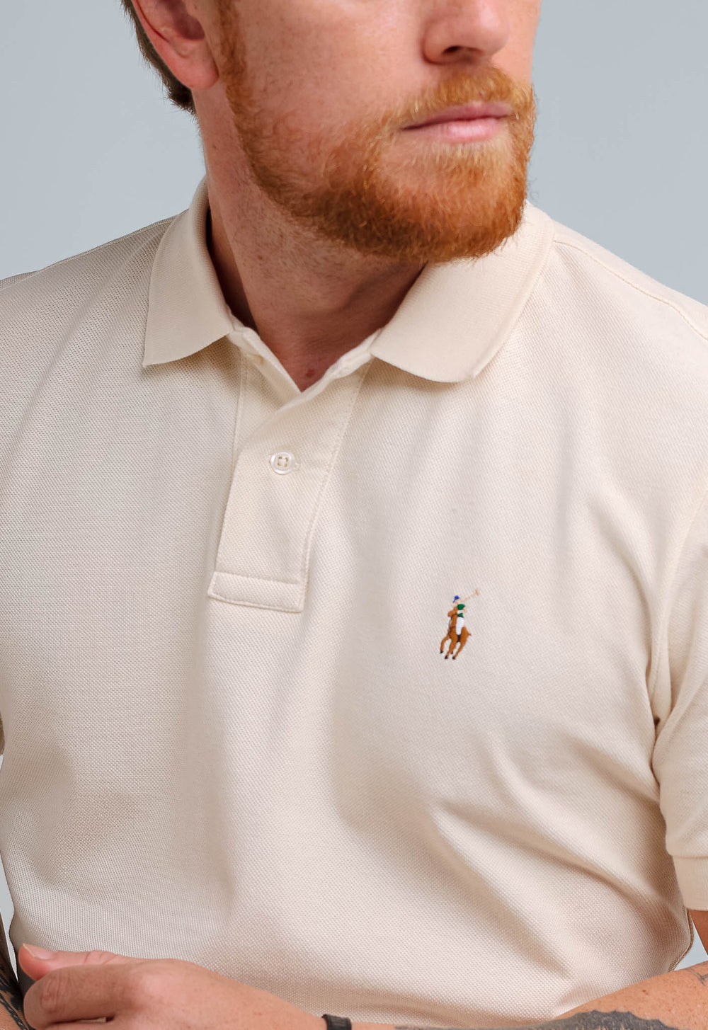 Polo Masculina RL Custom Fit Poney Colorido - Henri Store