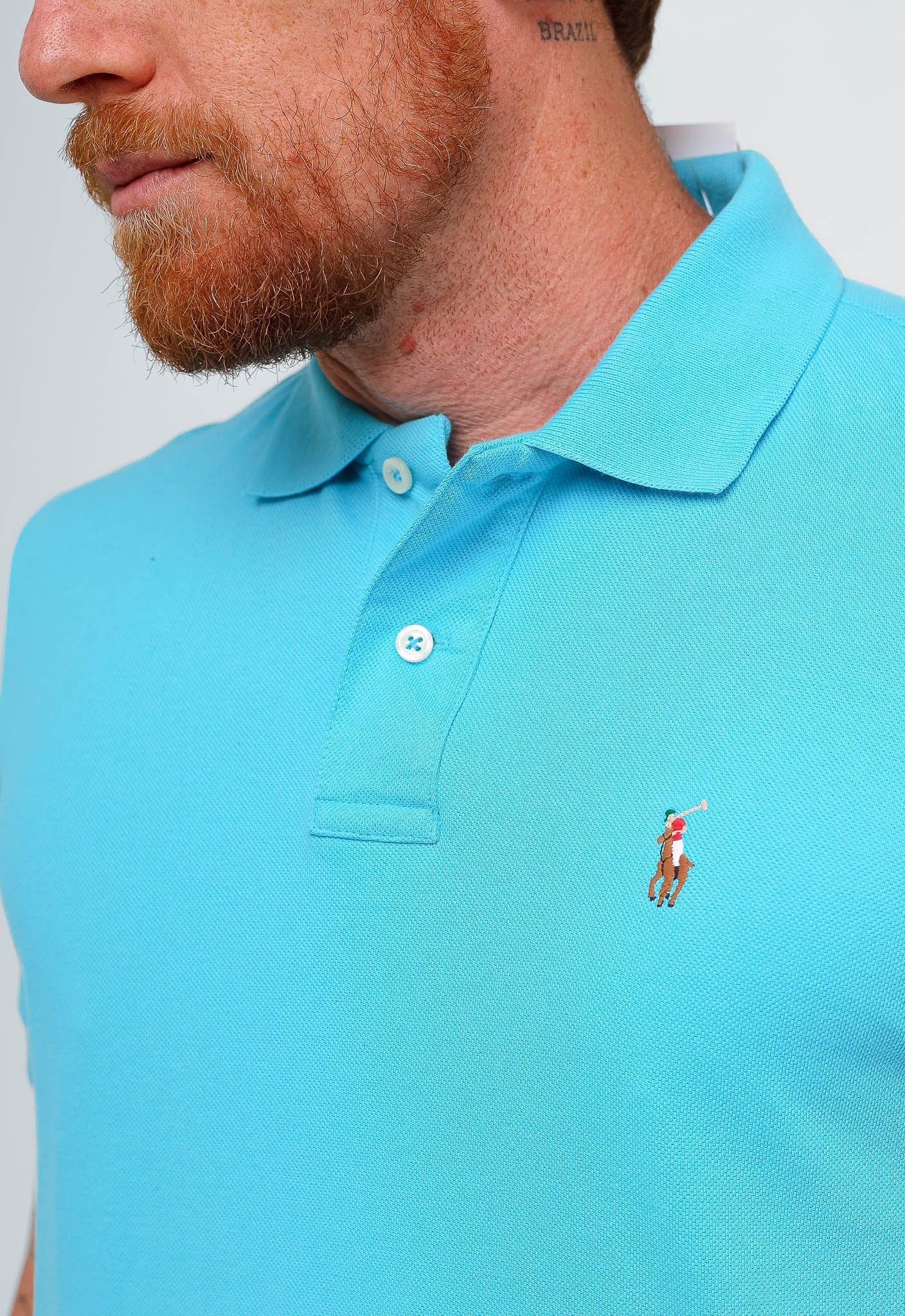 Polo Masculina RL Custom Fit Poney Colorido - Henri Store