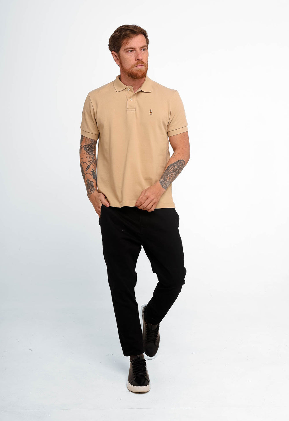 Polo Masculina RL Custom Fit Poney Colorido - Henri Store