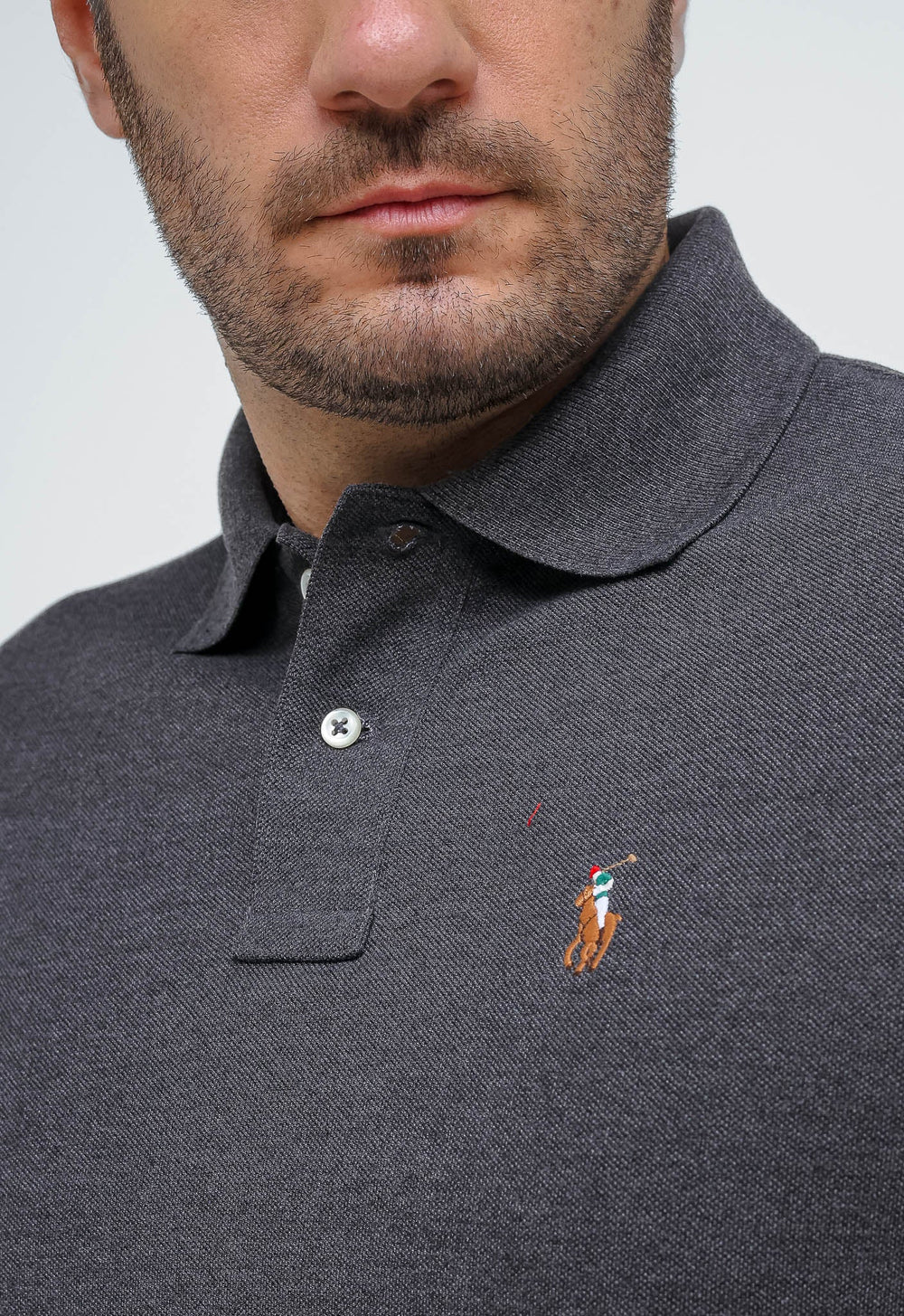 Polo Masculina RL Custom Fit Poney Colorido - Henri Store