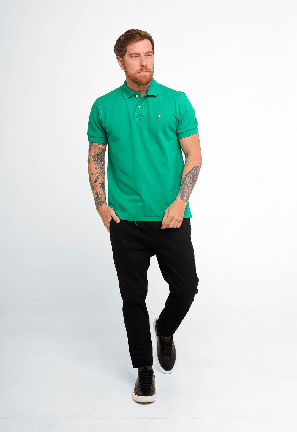 Polo Masculina RL Custom Fit Poney Colorido - Henri Store