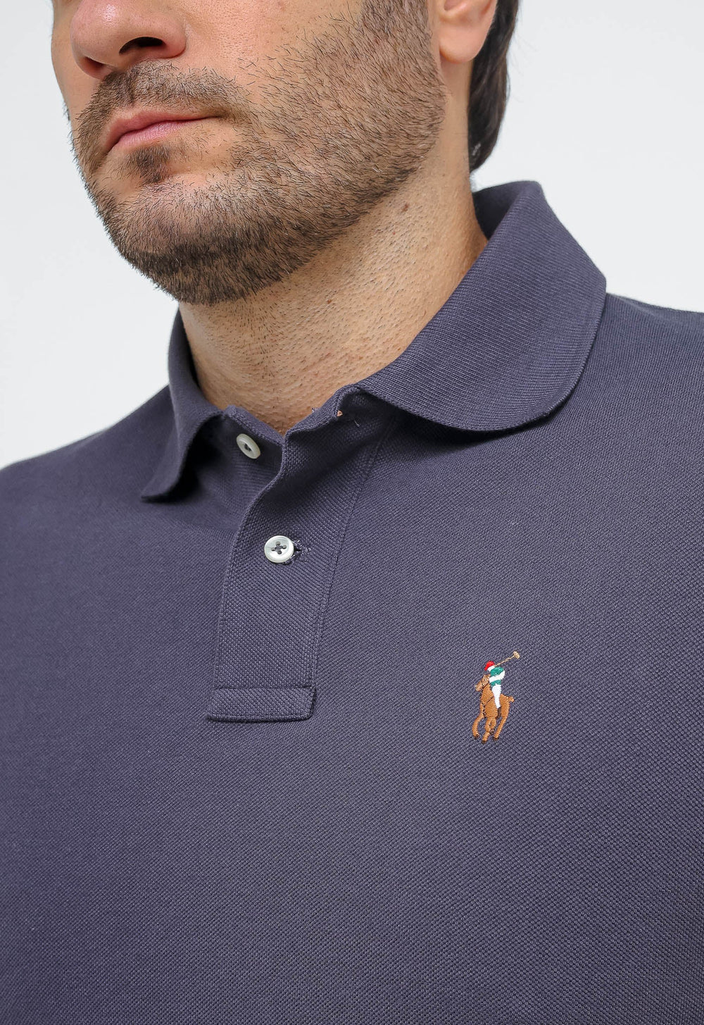 Polo Masculina RL Custom Fit Poney Colorido - Henri Store