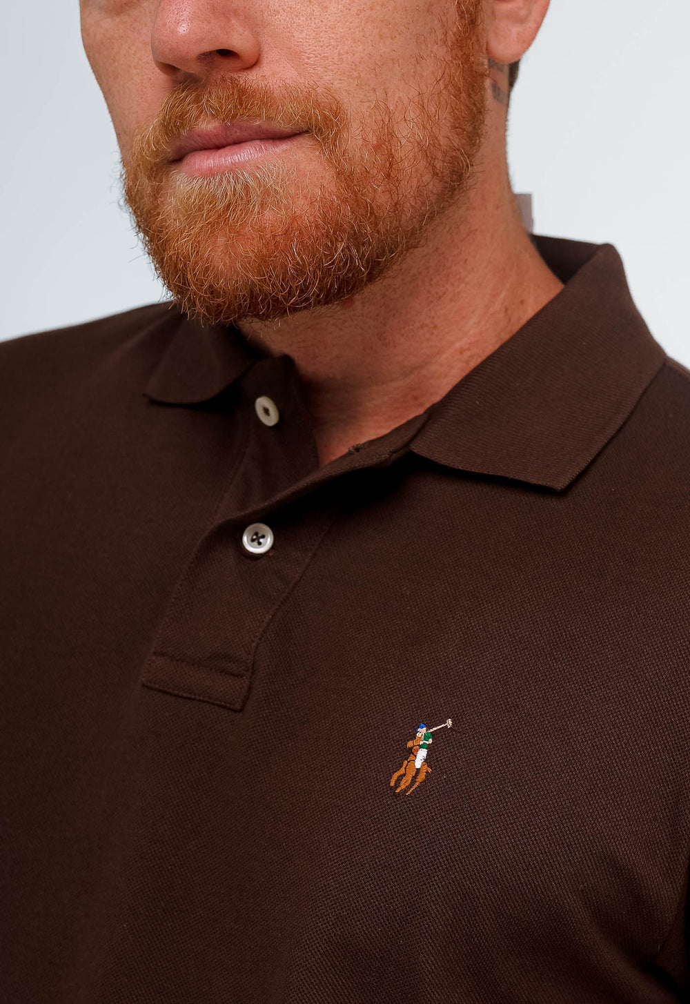 Polo Masculina RL Custom Fit Poney Colorido - Henri Store