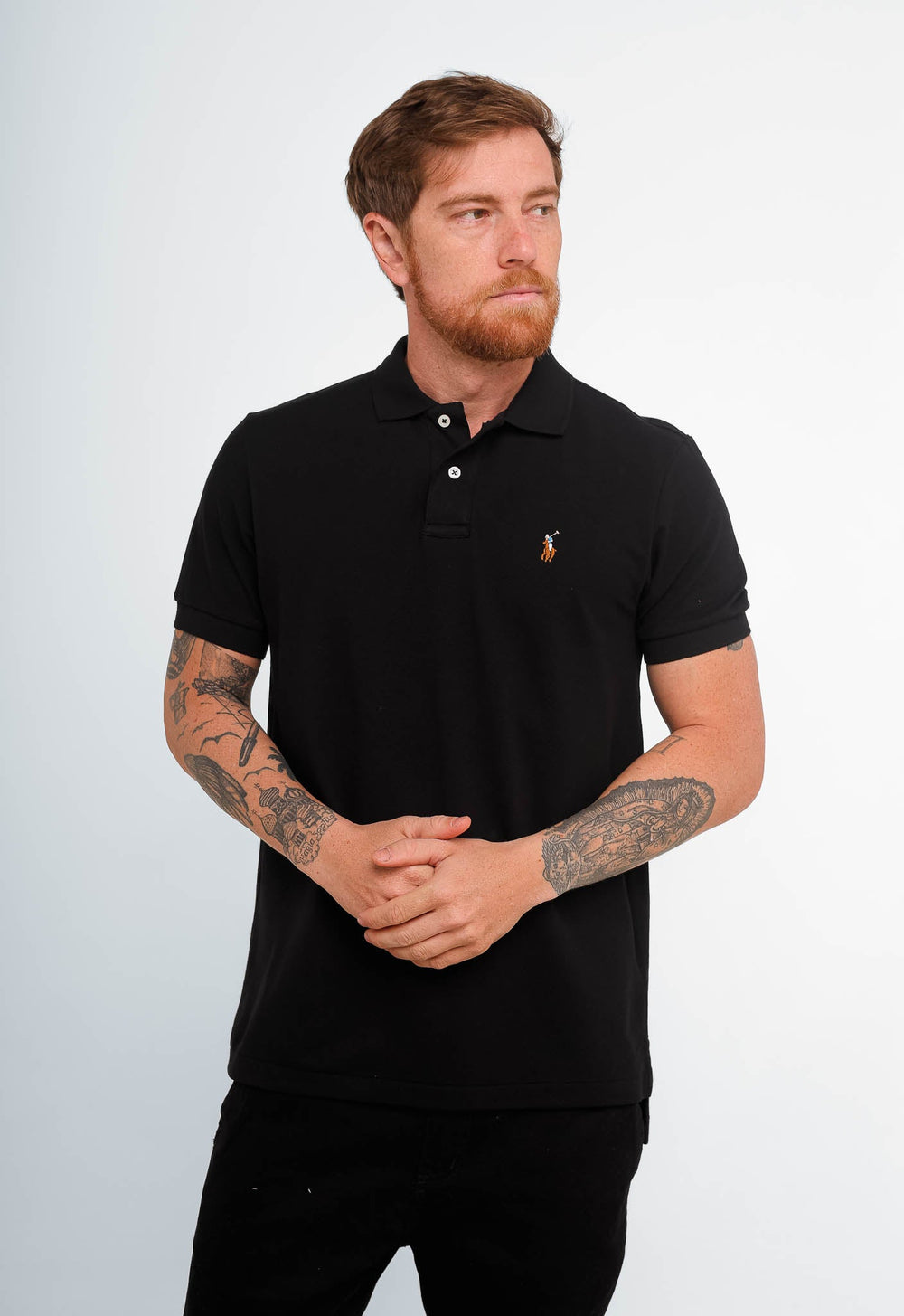 Polo Masculina RL Custom Fit Poney Colorido - Henri Store