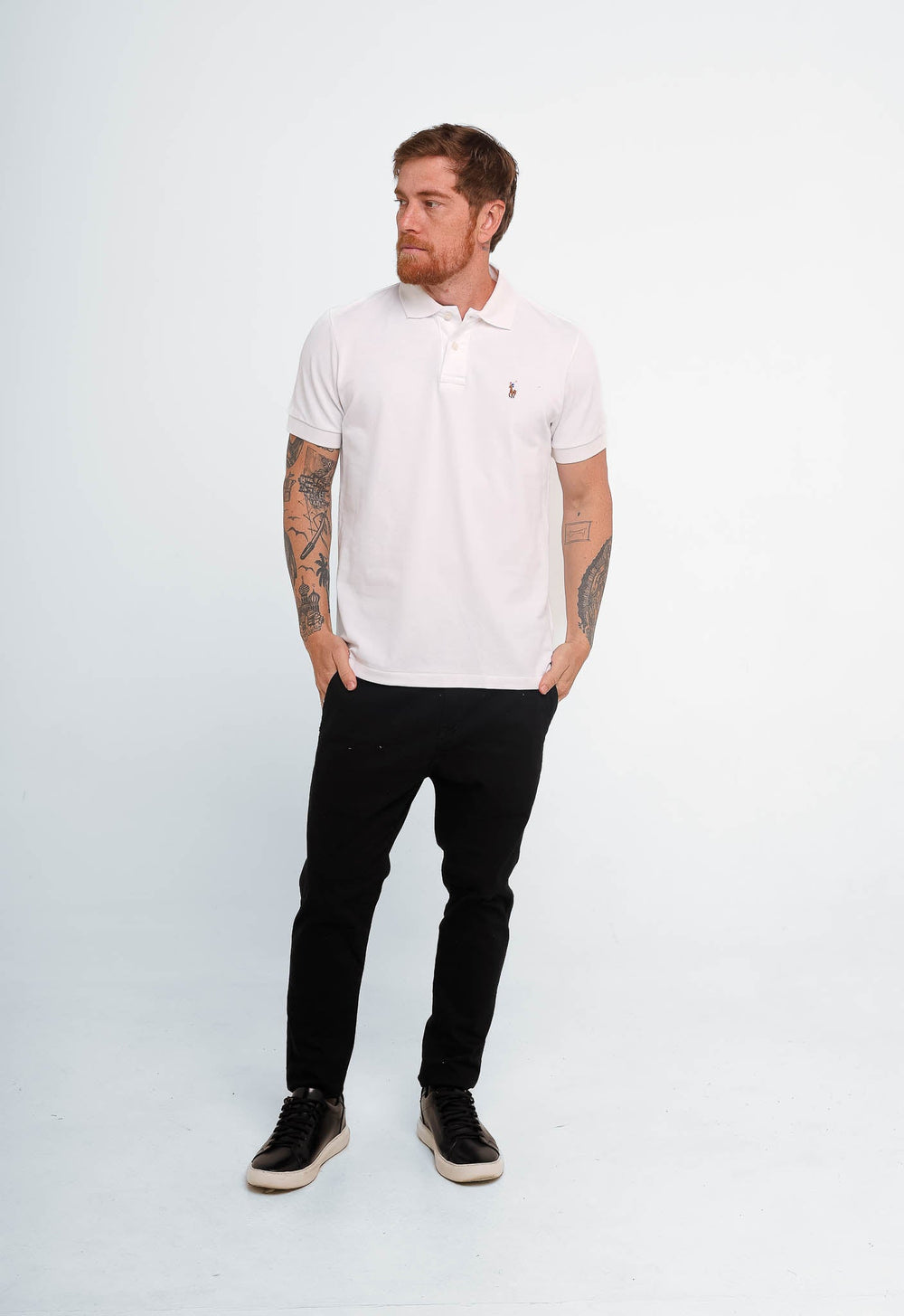 Polo Masculina RL Custom Fit Poney Colorido - Henri Store