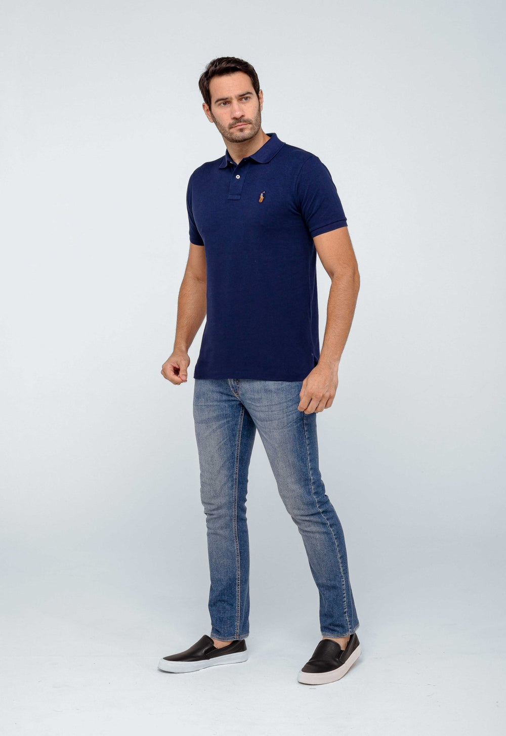 Polo Masculina RL Marinho Small Poney Colorido - Henri Store