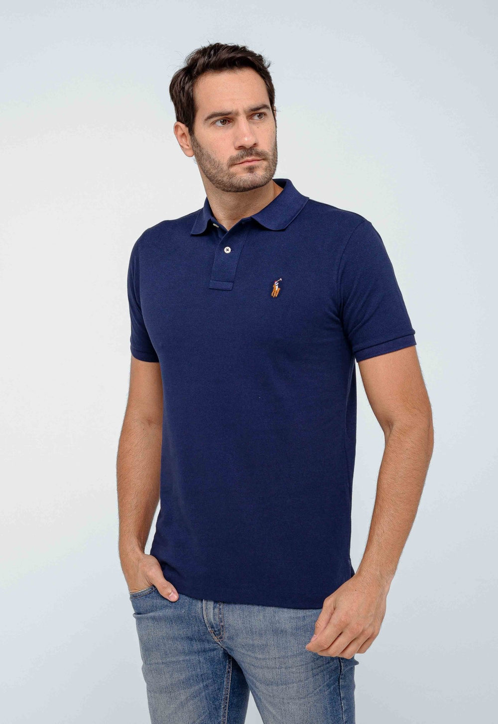 Polo Masculina RL Marinho Small Poney Colorido - Henri Store