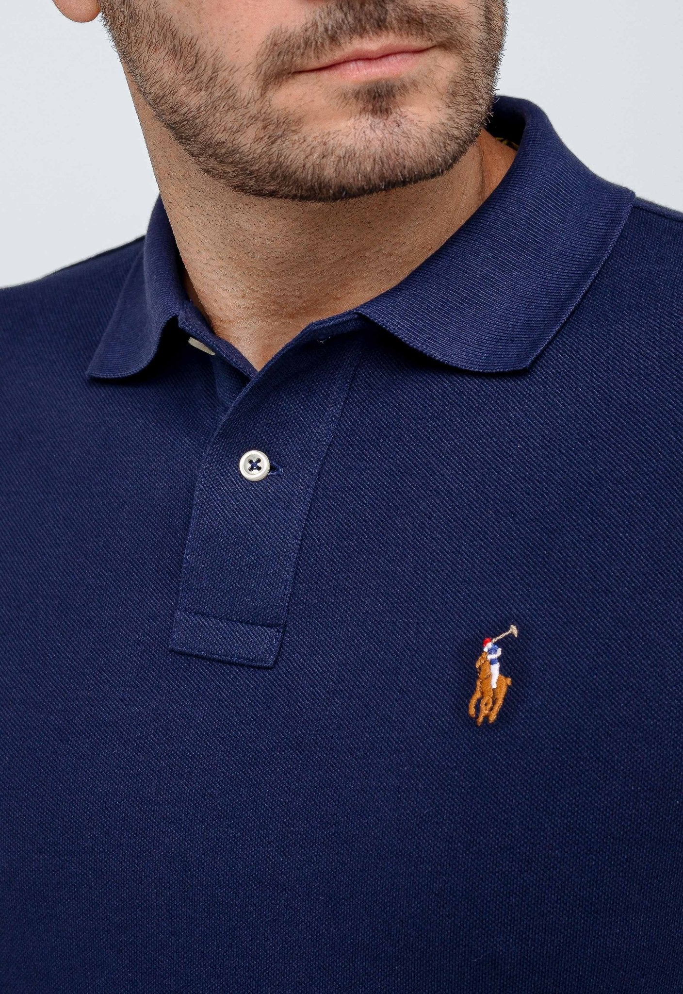 Polo Masculina RL Marinho Small Poney Colorido - Henri Store