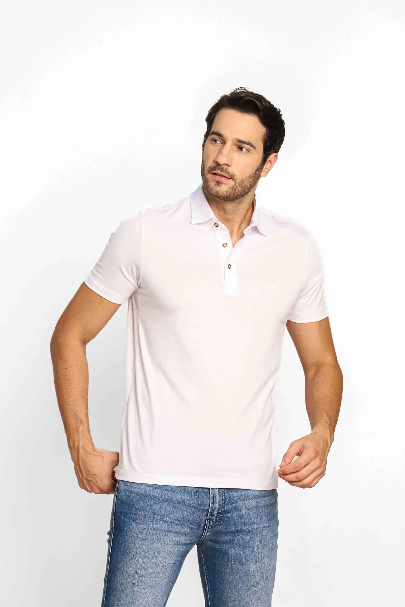 Polo Masculina Slim em Malha Dom Henrico - Henri Store