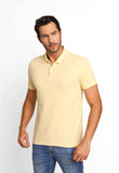 Polo Masculina Slim Fit Básica Calvin Klein Amarelo Claro - Henri Store
