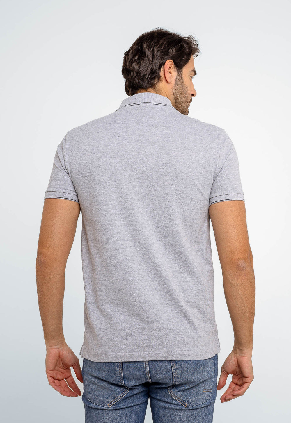 Polo Masculina Slim Fit Basica Calvin Klein Com Friso - Henri Store