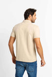 Polo Masculina Slim Fit Calvin Klein Areia - Henri Store