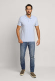 Polo Masculina Slim Fit Calvin Klein Azul Claro - Henri Store