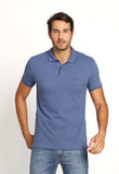 Polo Masculina Slim Fit Calvin Klein com Friso Azul - Henri Store