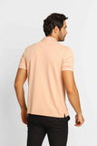 Polo Masculina Slim Fit Calvin Klein com Friso na Gola Rosa Claro - Henri Store