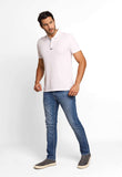 Polo Masculina Slim Fit Calvin Klein com Logo Termocolante Branco - Henri Store