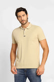 Polo Masculina Slim Fit Calvin Klein com Logo Termocolante Cáqui - Henri Store